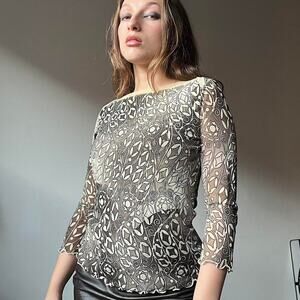 Epic vintage 90s Anac black and white top